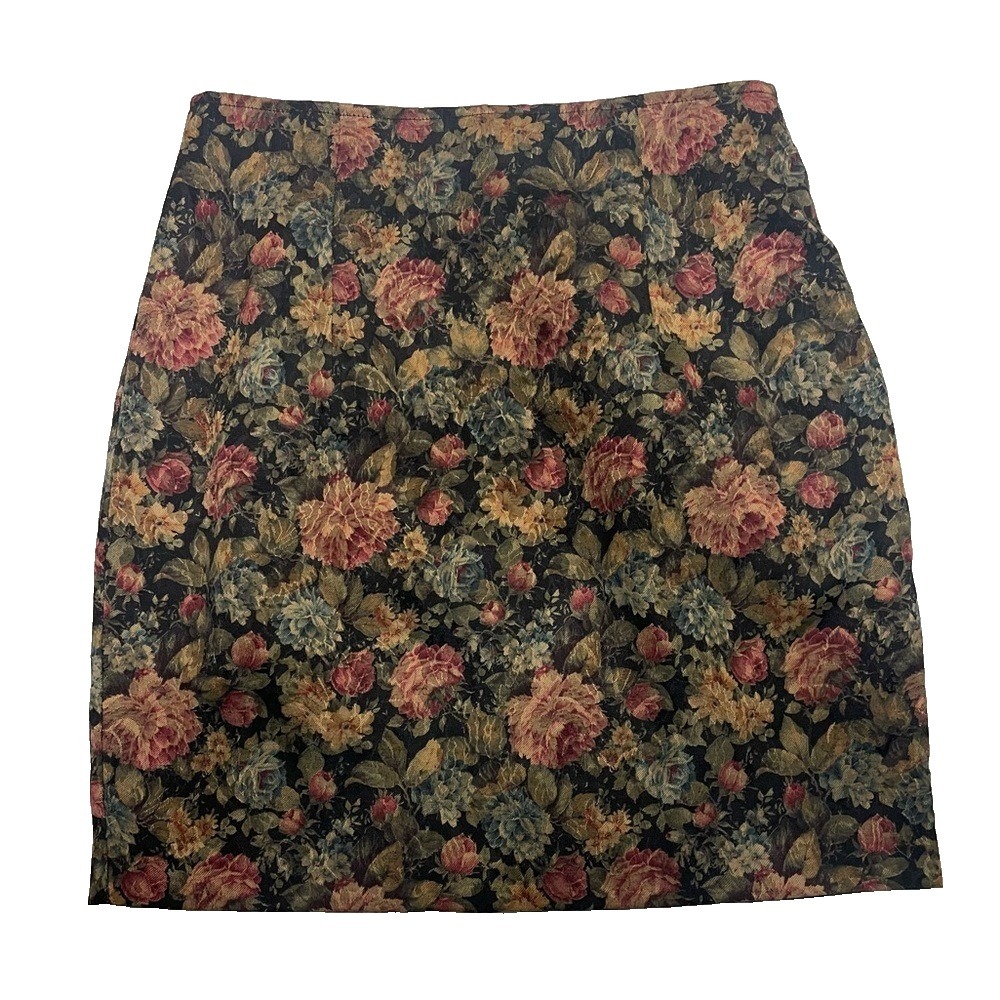 Elegant Floral Women's Pencil Skirt Size 7